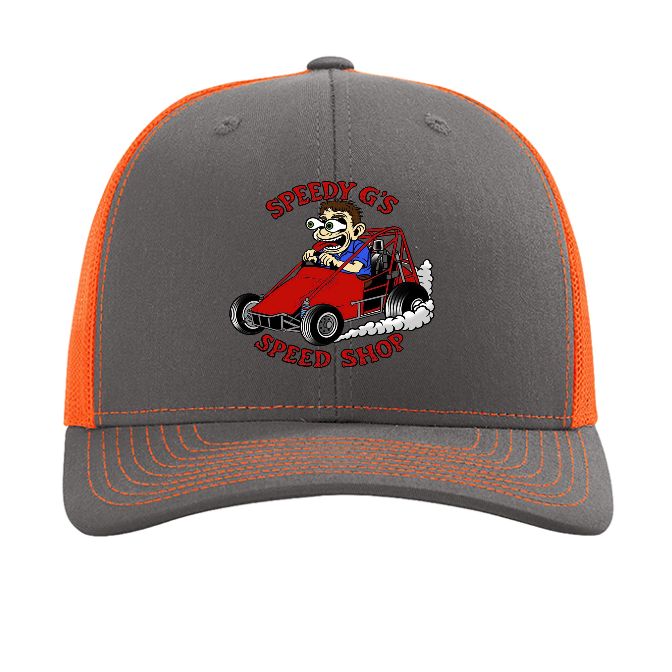 Charcoal/ Neon Orange - 112 - FRONT