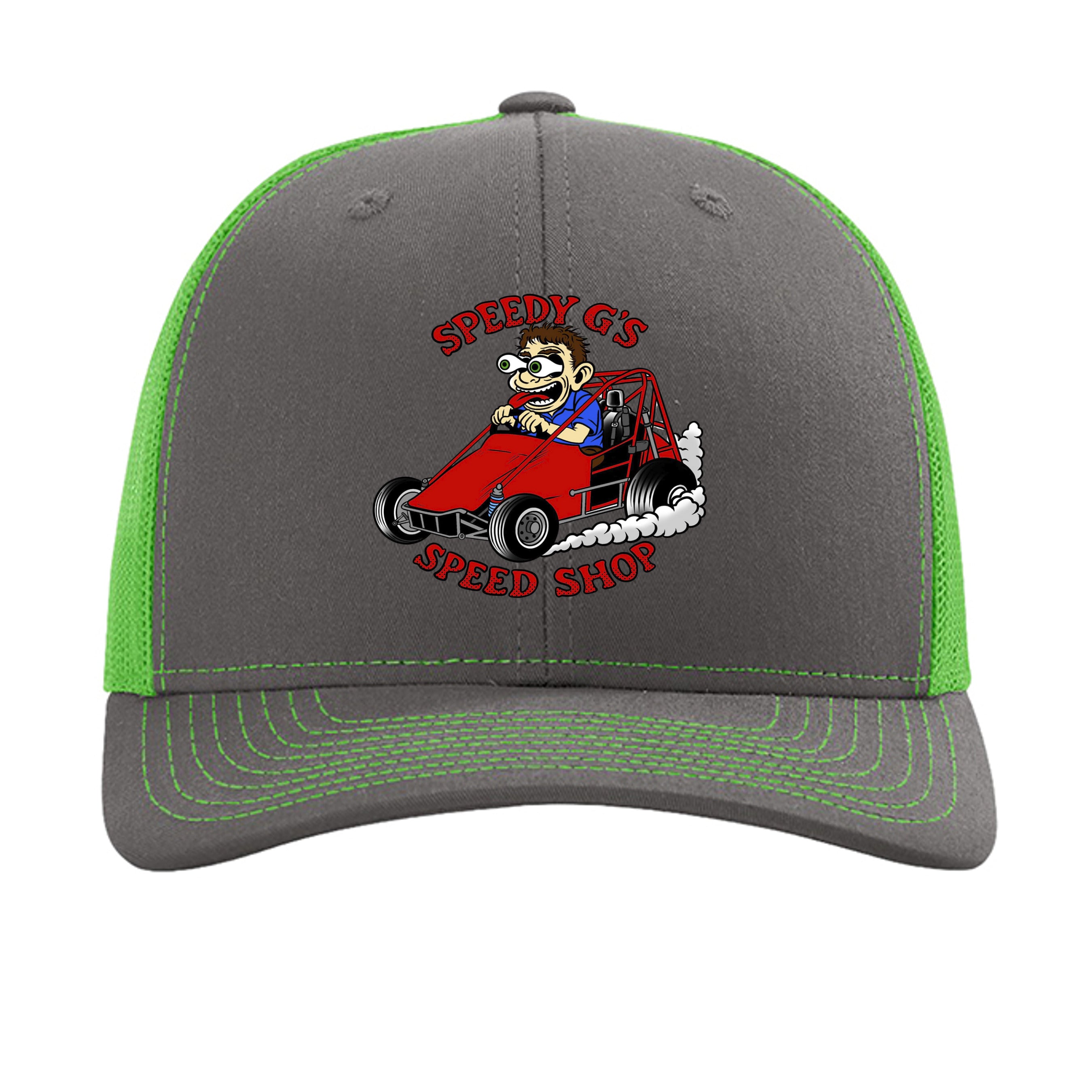 Charcoal/ Neon Green - 112 - FRONT